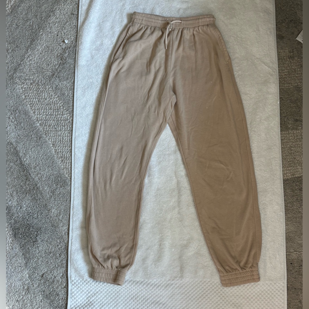 Divided Tan Track Pants